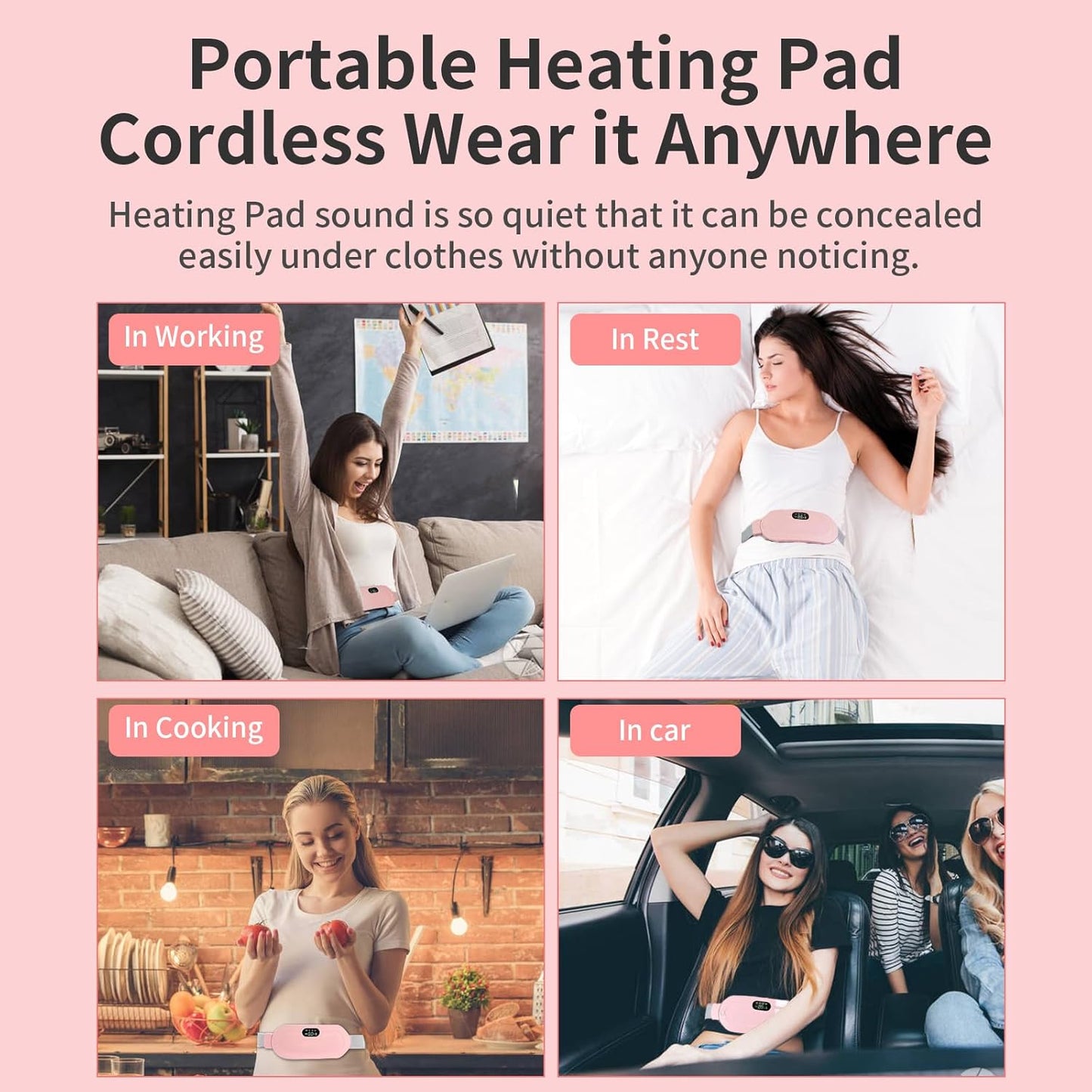 AURAWAVE Menstrual Heating Pad | Effective Pain Relief & Comfort